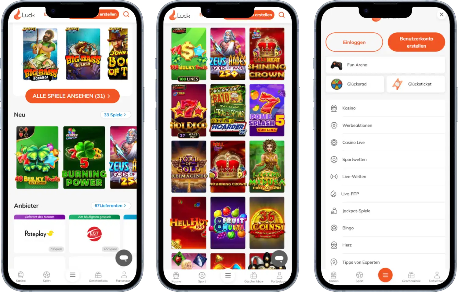 Luck Casino Mobil Nutzen